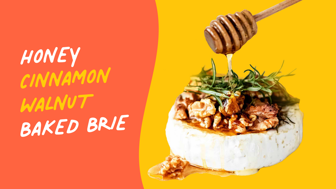 NEW Honey Cinnamon Walnut Baked Brie Recipe
