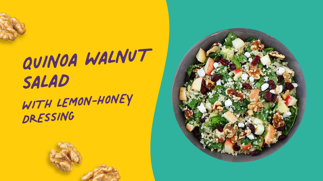 Quinoa Walnut Salad with Lemon Honey Dressing Recipe